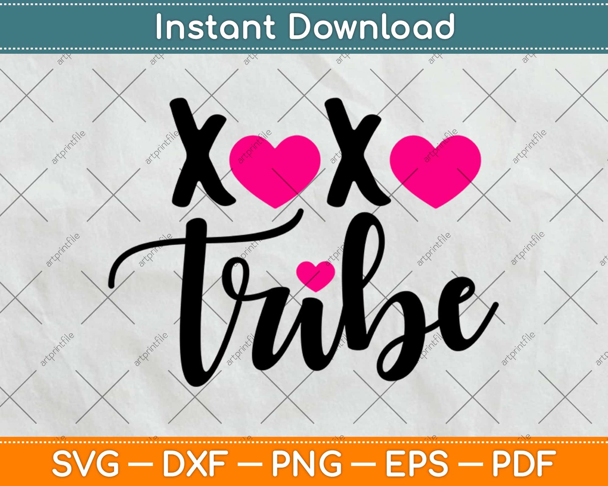 XOXO Tribe Svg Design Cricut Printable Cutting Files