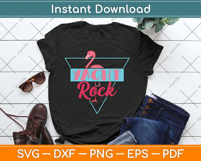 Yacht Rock Party Boat Drinking Flamingo Svg Png Dxf Digital Cutting File