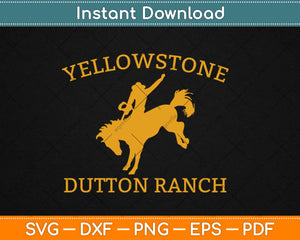 Yellowstone Svg Design Cricut Printable Cutting Files