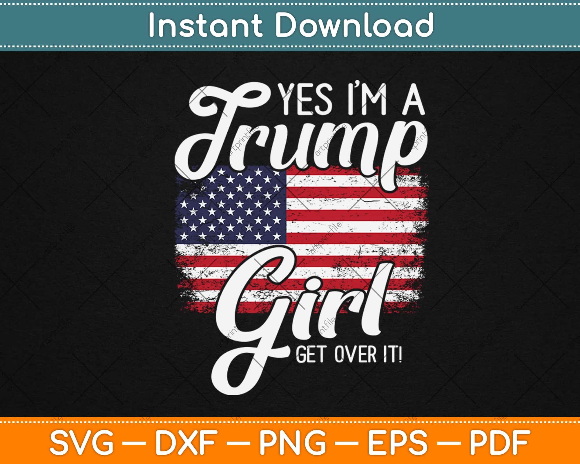 Trump Girl Tumbler, Yes, I'm a Trump Girl, Deal with it