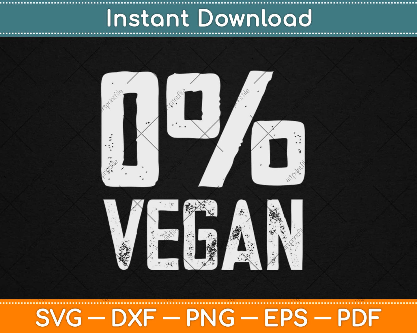 Zero Percent Vegan Funny BBQ Carnivore Meat Eater Svg Design Cricut Cutting Files