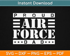 Zerogravitee Proud Air Force Dad Svg Design Cricut Printable