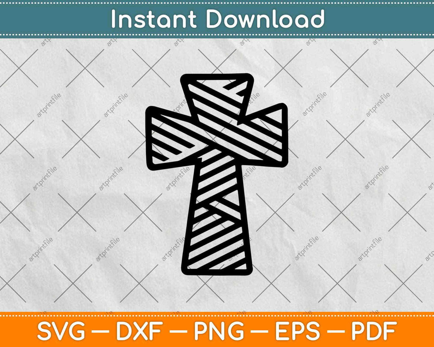 Zig Zag Cross Pattern Svg Design Cricut Printable Cutting Files