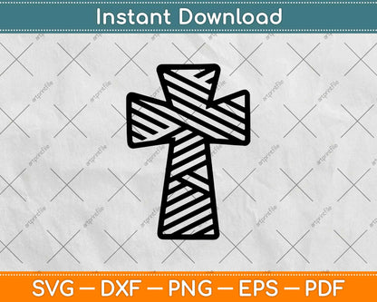 Zig Zag Cross Pattern Svg Design Cricut Printable Cutting Files