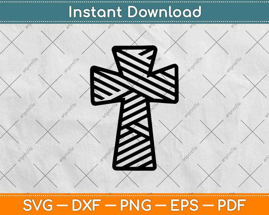 Zig Zag Cross Pattern Svg Design Cricut Printable Cutting Files
