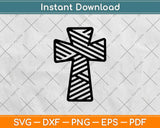 Zig Zag Cross Pattern Svg Design Cricut Printable Cutting 